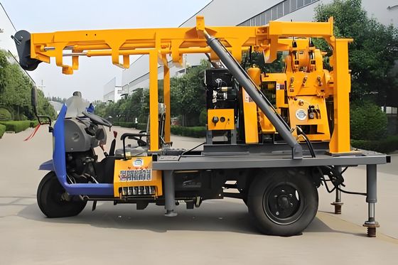 Wheeled Hydraulic Water Well Drilling Rig 200 Meter For Agricultural Irrigation Wells