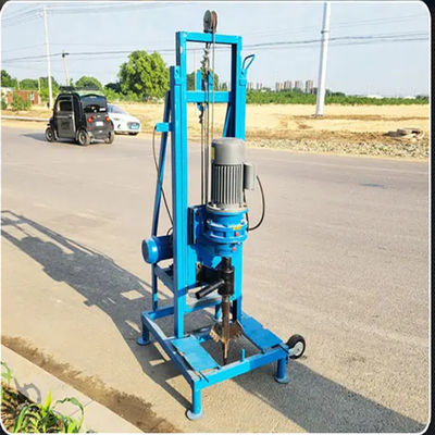 100m Deep Well Vertical Adjustable Height Electric Start Hydraulic Water Well Drilling Rig