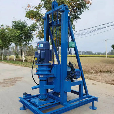 100m Deep Well Vertical Adjustable Height Electric Start Hydraulic Water Well Drilling Rig