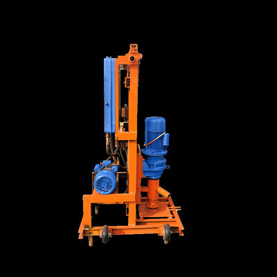 100m Deep Well Vertical Adjustable Height Electric Start Hydraulic Water Well Drilling Rig