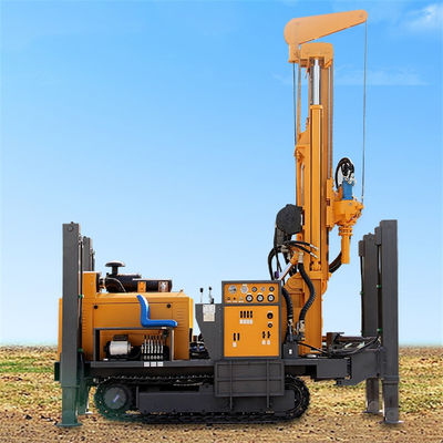 260meter Depth Diesel Portable Water Well Drill Rig Machine Hard Rock Drilling Rig for Deep Wells